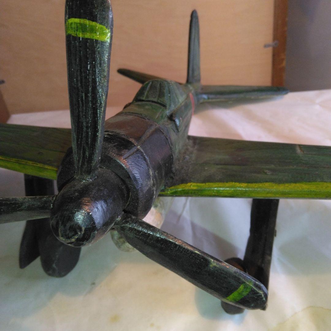 木製の戦闘機　昭和レトロ