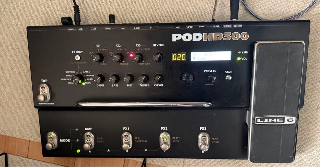 LINE6 POD HD300 アンプシミュレーター　マルチエフェクター