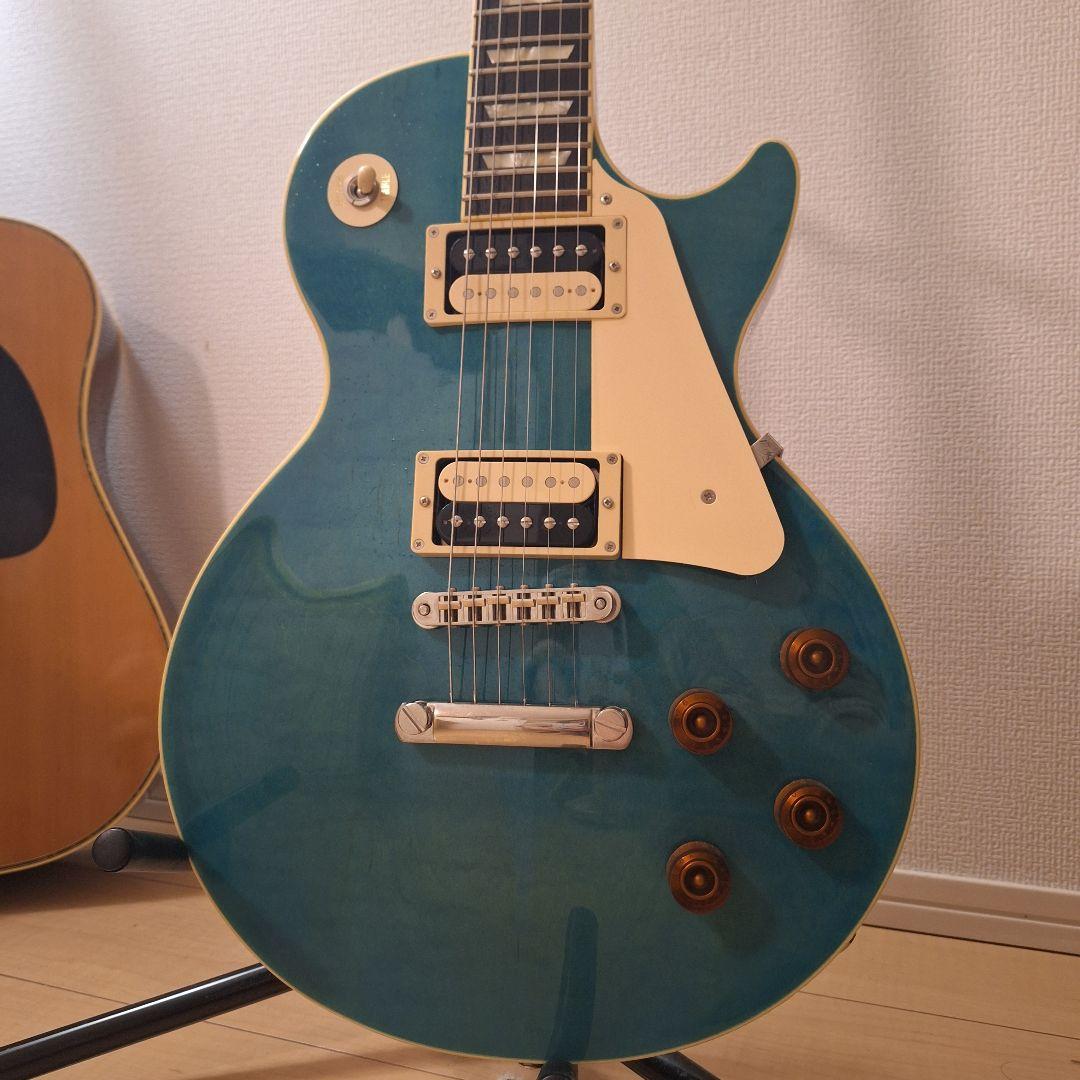 Yasikei エレキギター HISTORY ターコイズブルー レスポール