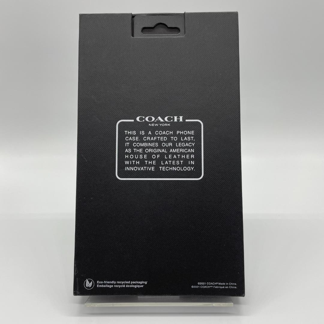COACH iPhone 13 14 ケース レトロ C ロゴ ブラック