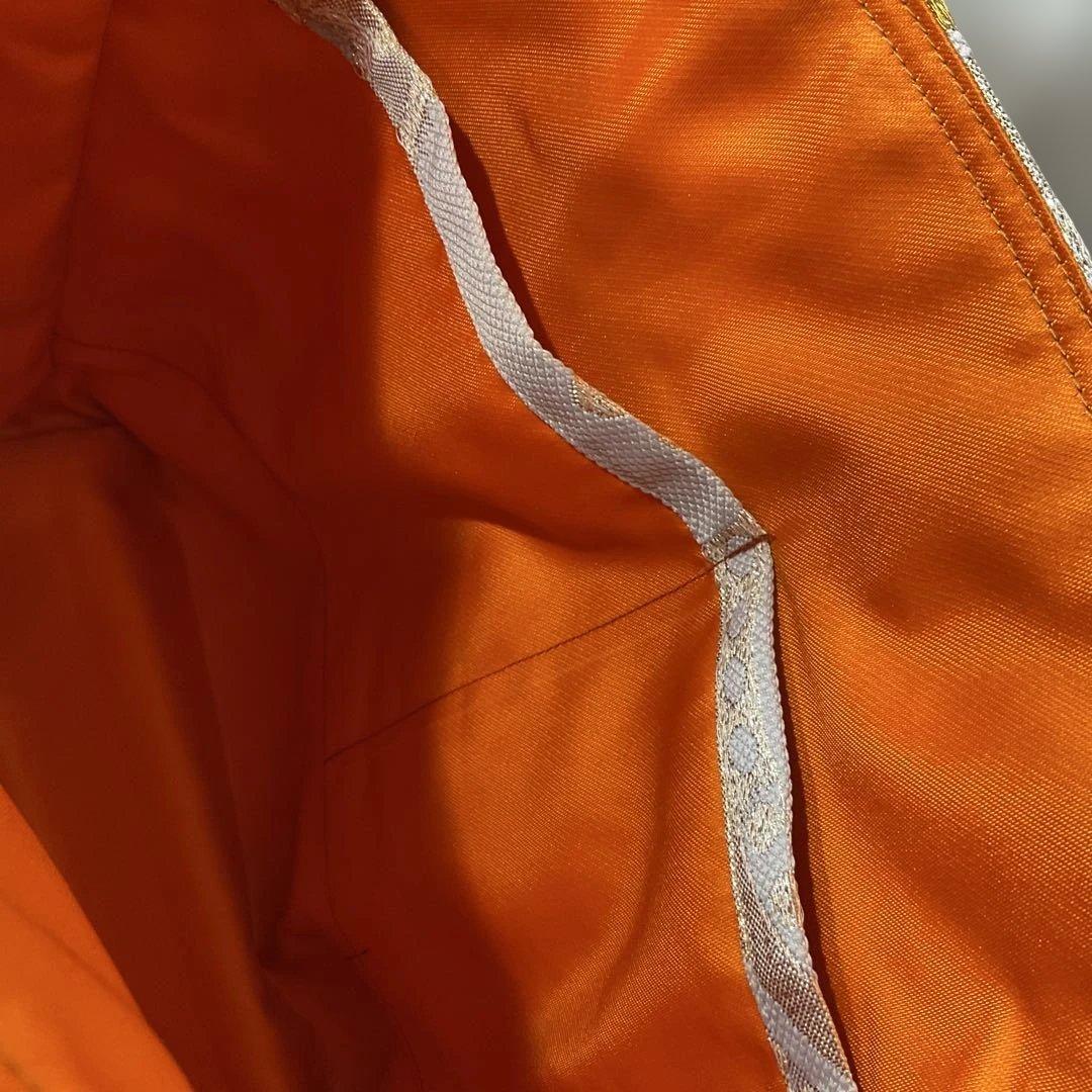 うさゆき❣️809・826 2点新品反物正絹両面柄違い金糸銀糸袋帯バッグ