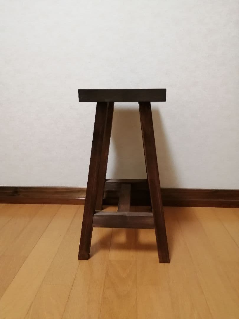 木製フラワースタンド　花台　幅35cm×高さ45cm　スツール　ベンチ　花瓶台