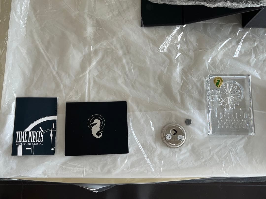 【未使用】ウォーターフォード　クリスタル置き時計