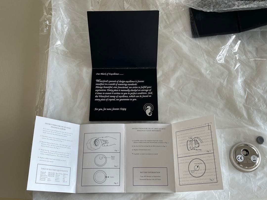 【未使用】ウォーターフォード　クリスタル置き時計