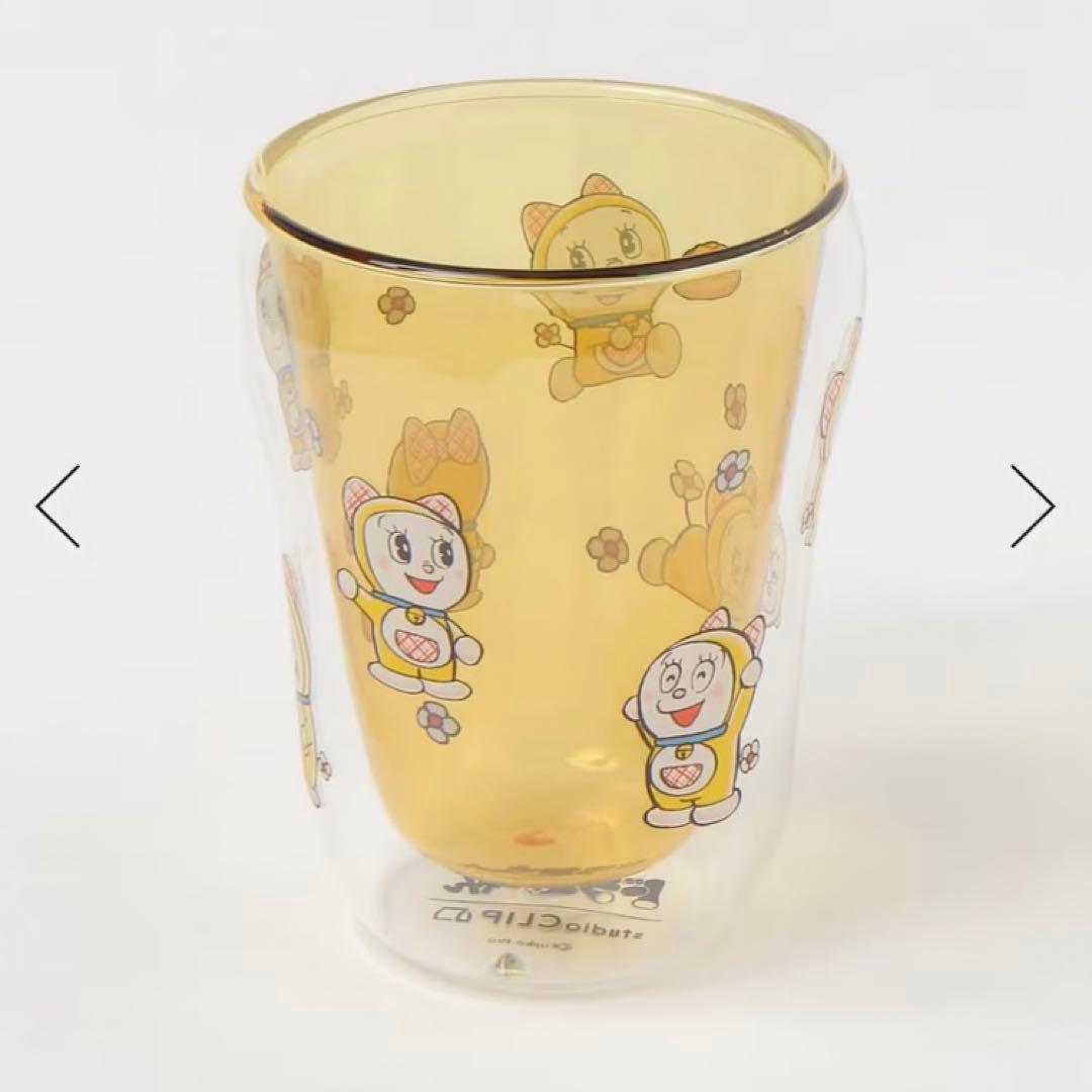 スタジオクリップ ドラミちゃん コラボ ダブルウォールグラス セット コップ