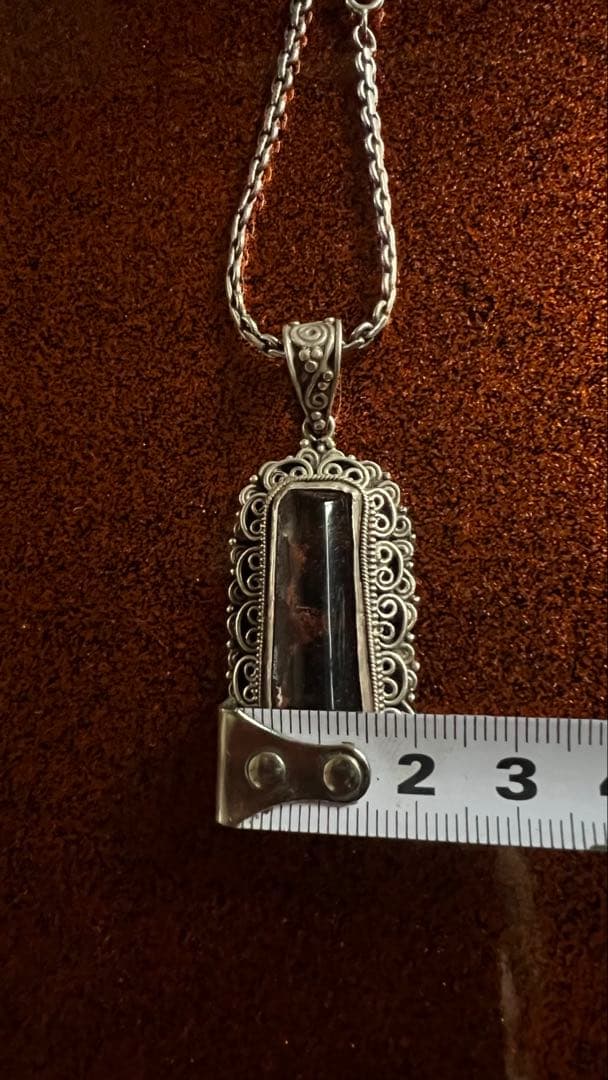 レア　虹入り庭園水晶　ルチルインガーデンクォーツsv925 ペンダントトップ