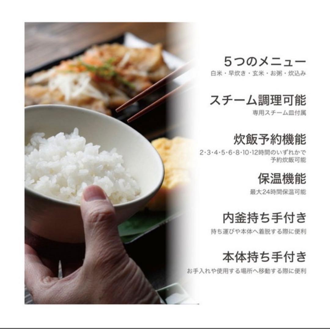 新品未使用最安値マイコン炊飯ジャー GOHANDAKI RM-231H 5合炊き