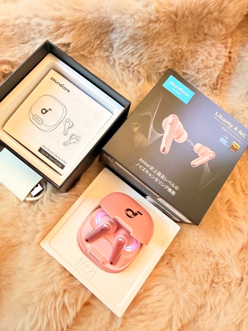 Anker Soundcore Liberty 4 NC ピンク 完全ワイヤレス