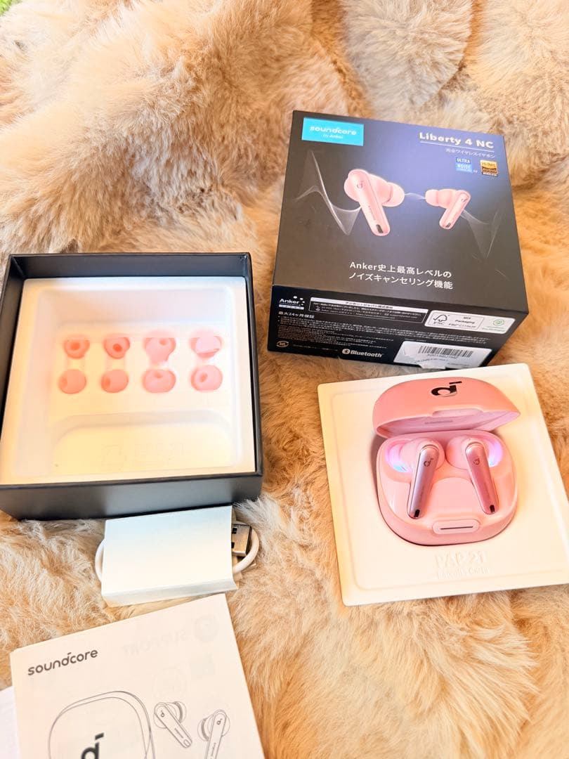 Anker Soundcore Liberty 4 NC ピンク 完全ワイヤレス