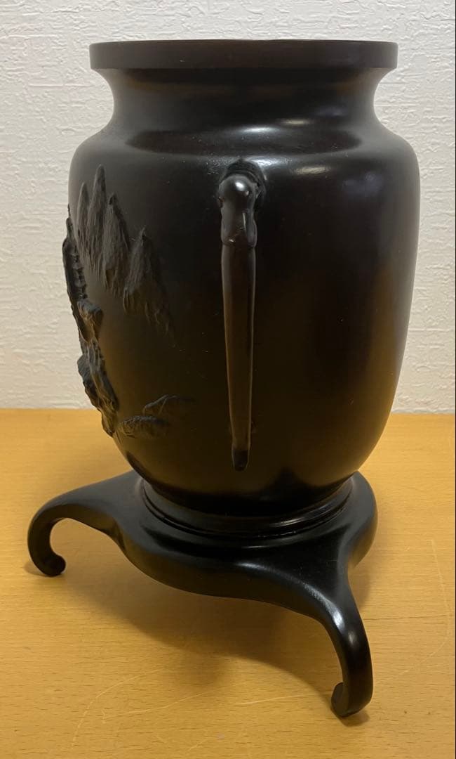 【花器】薄端　生花　金属製　華道　日本文化　コレクション　インテリア
