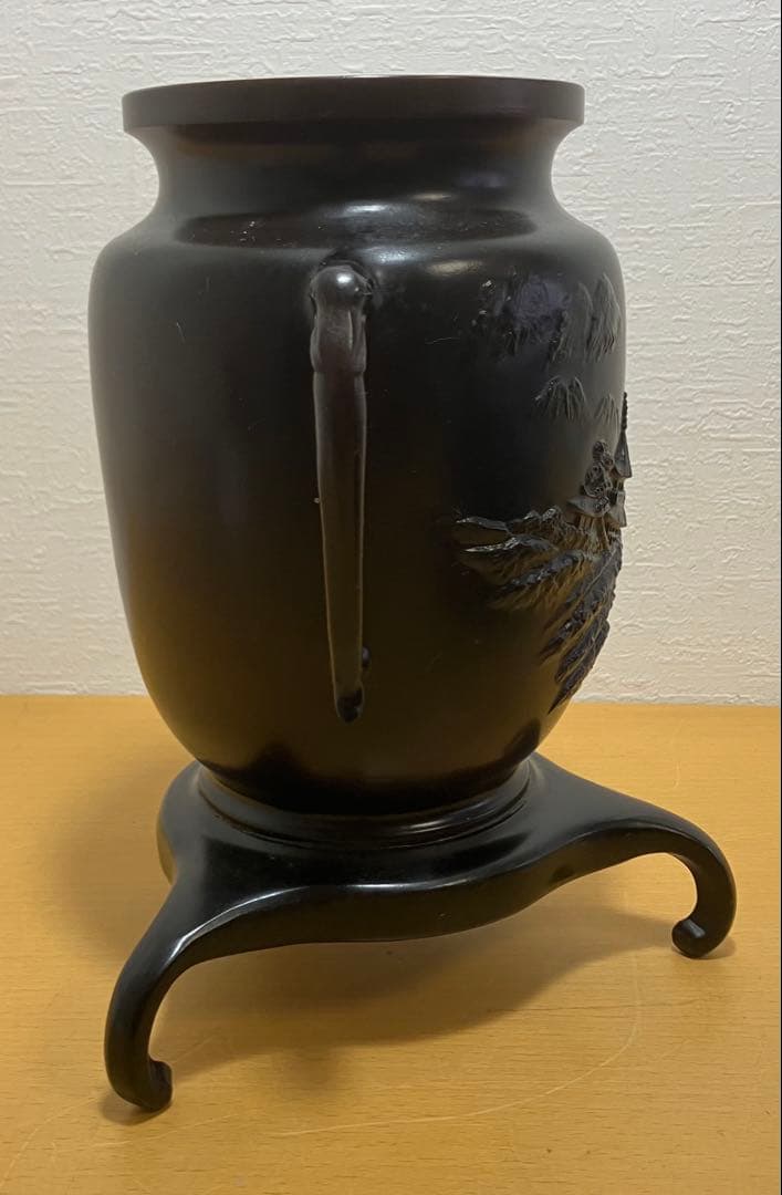 【花器】薄端　生花　金属製　華道　日本文化　コレクション　インテリア