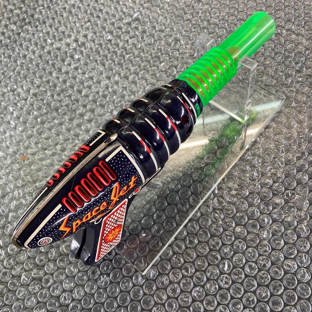 昭和レトロ 当時物　スペースガン ブリキ おもちゃ 宇宙 駄玩具 SF 玩具