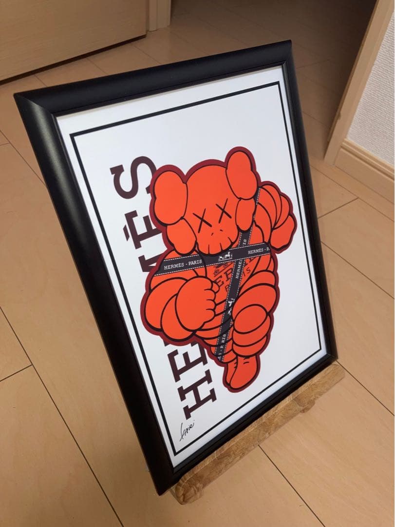 HERMÈS type☆A2額装済アートインテリアポスター#182エルメスカウズ