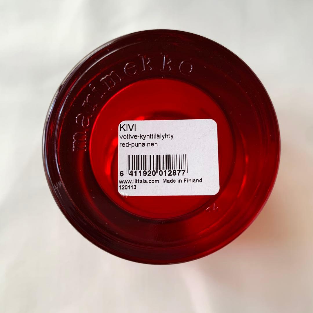  KIVI キャンドルホルダー　レッド　60mm