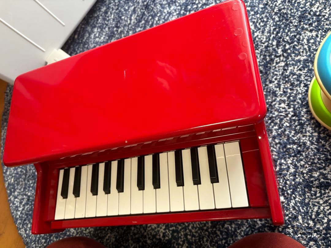 KORG 赤いミニピアノ ドラム付き