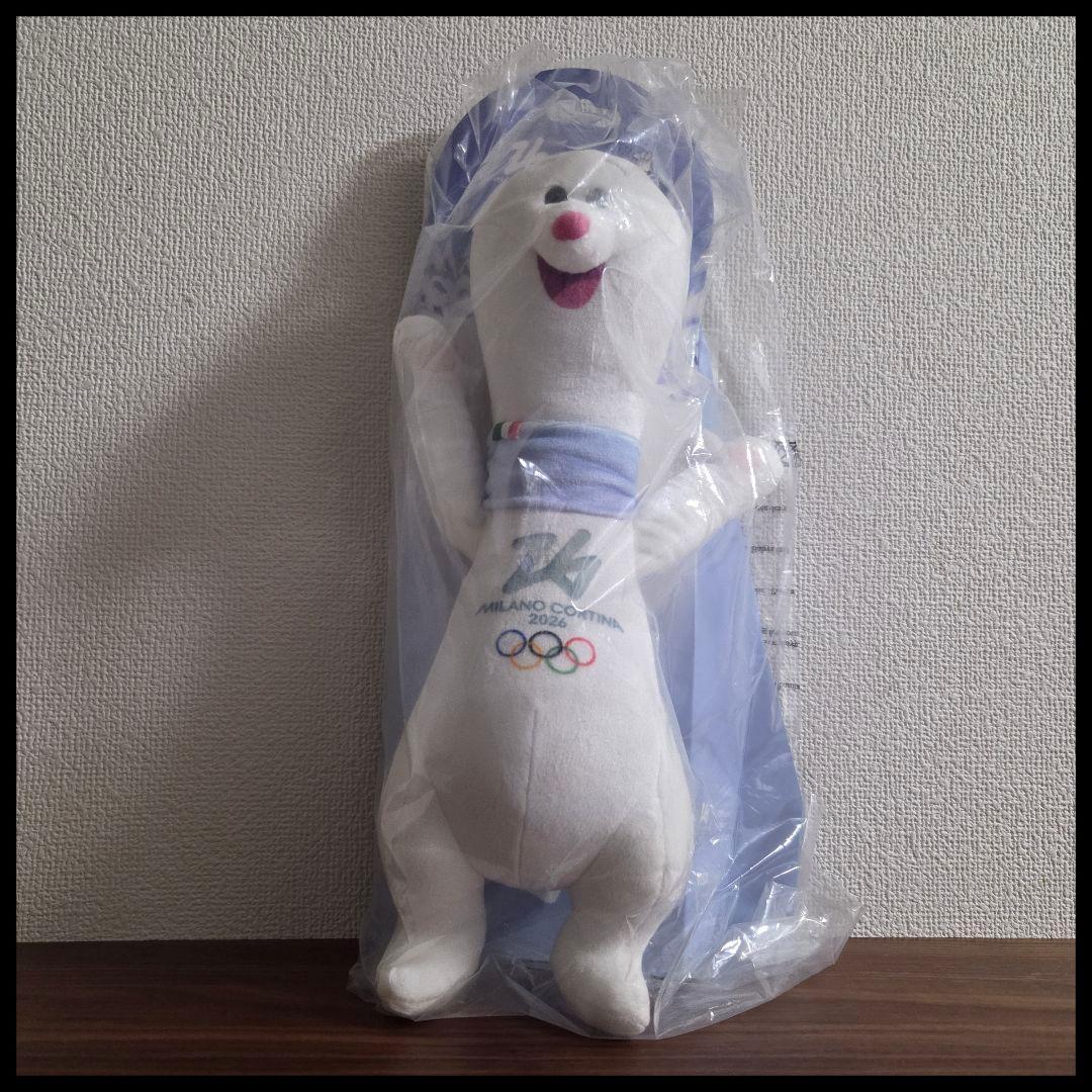 ミラノコルティナオリンピック 公式マスコット ぬいぐるみ　ティナ　35cm