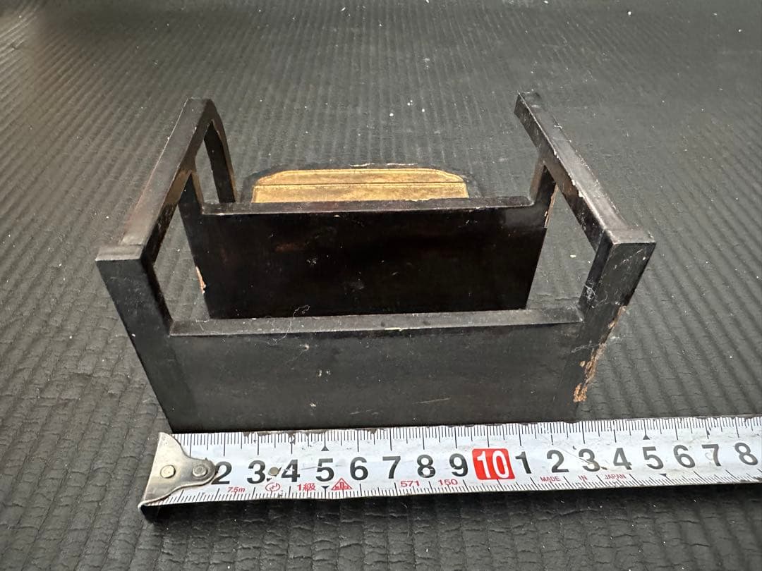 釈迦如来坐像 お釈迦さま アンティーク木彫 仏像　アンティーク台座付き　座禅