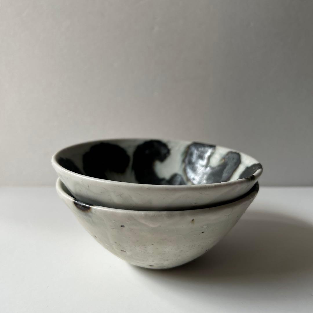 楠田純子さん　墨絵小鉢　2個　未使用