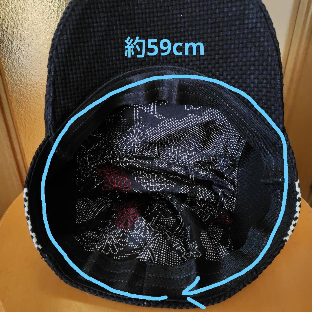 消防法被リメイク ハンチング帽　約59cmМ〜Ｌ　　　 消防半纏リメイク