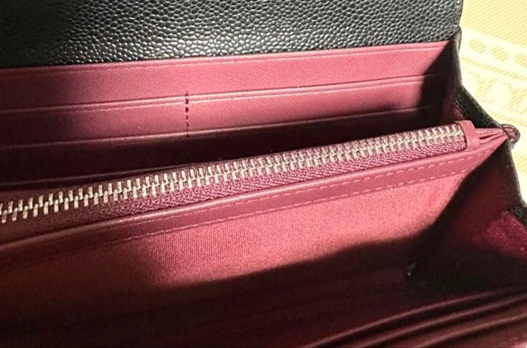 CHANELマトラッセ新品未使用黒ノベルティ長財布 本革
