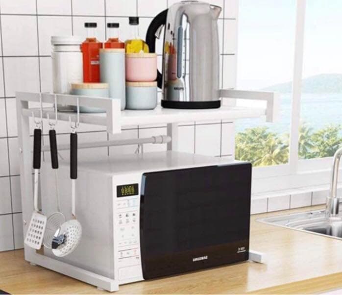 ❤狭いキッチンスペースも空間を有効活用❣安定感抜群な耐荷重30kg♪❤レンジ台