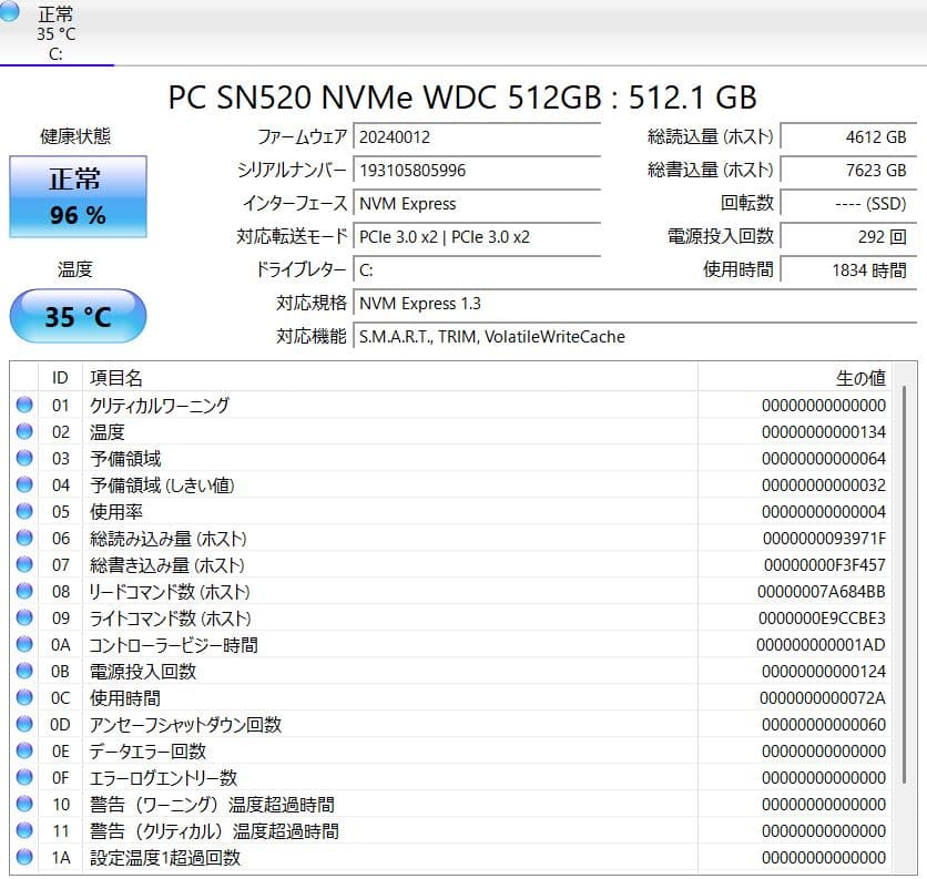 バッテリー良好 Dell Latitude 3520 i5/16GB/512GB