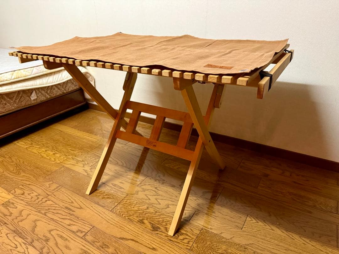 バイヤー　BYER 天然木製　ロールトップテーブル　★新品★ダルトンクロス付