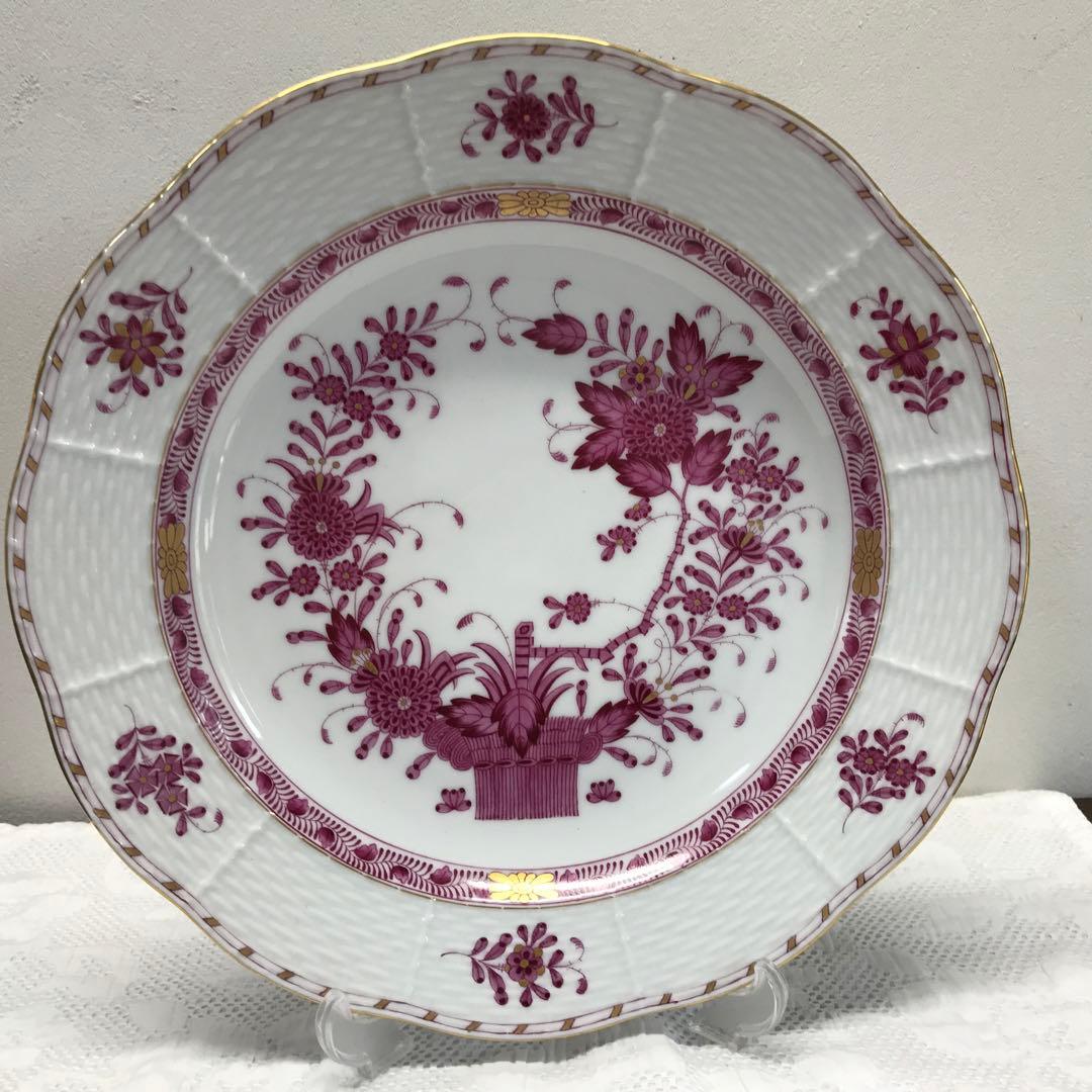 ヘレンド新品インドの華　プレート　25cm 1枚