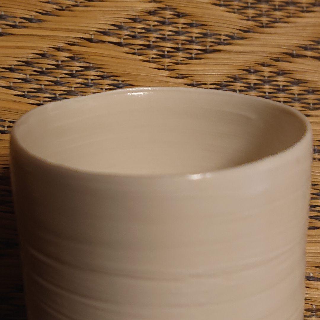 黒田泰蔵　白磁　カップ　ぐい呑