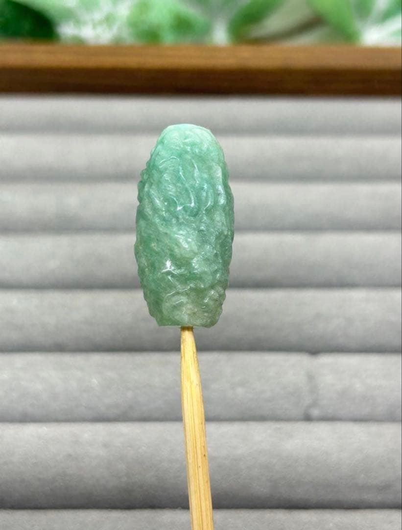 天然石水晶パーツ　ドラゴン天珠　No.2502