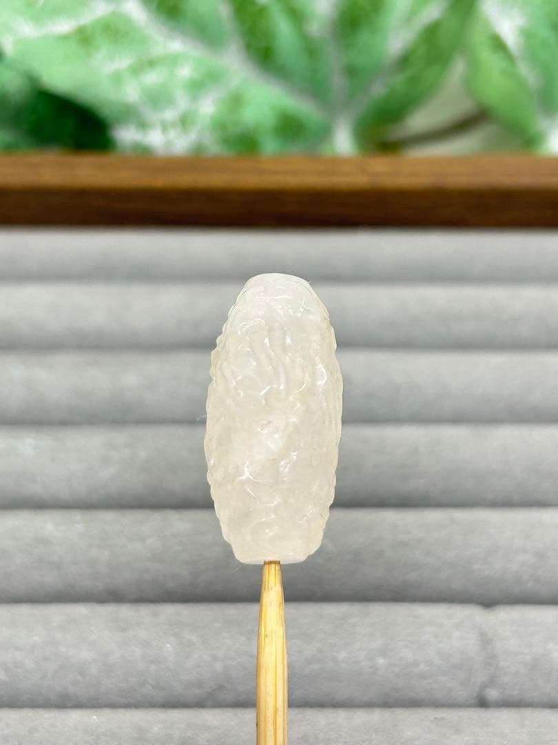 天然石水晶パーツ　ドラゴン天珠　No.2502