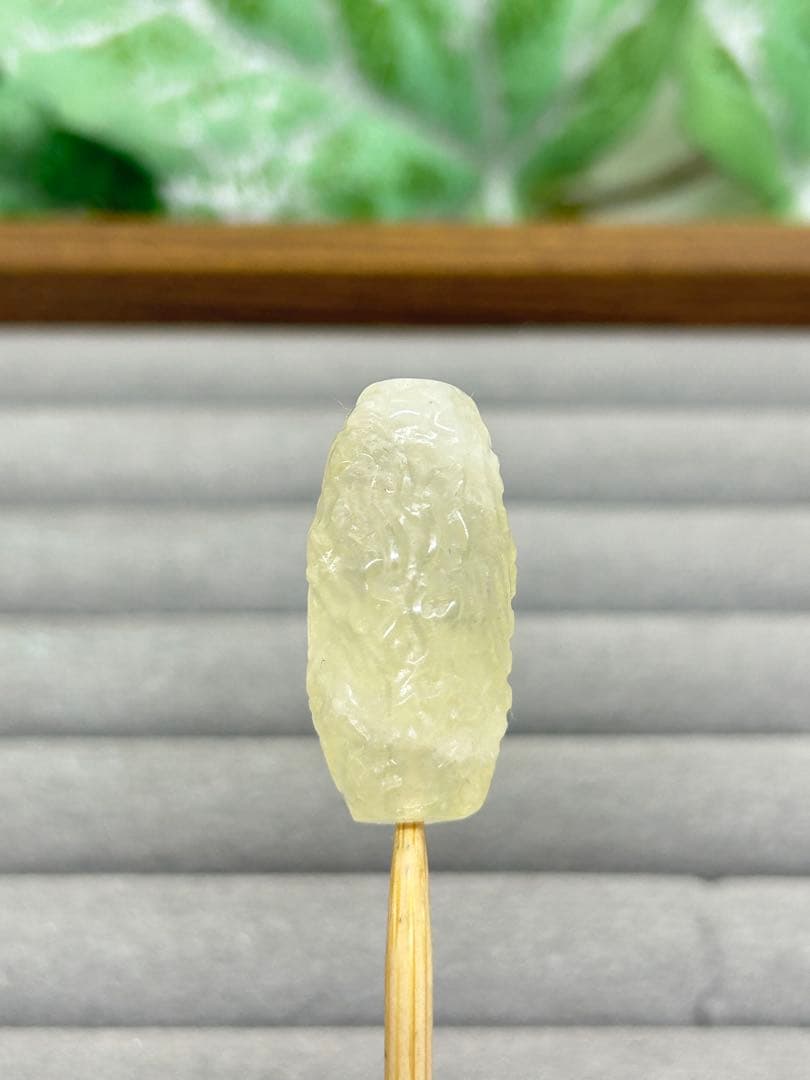 天然石水晶パーツ　ドラゴン天珠　No.2502