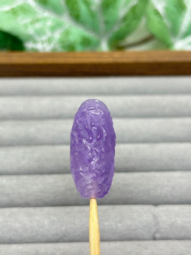 天然石水晶パーツ　ドラゴン天珠　No.2502