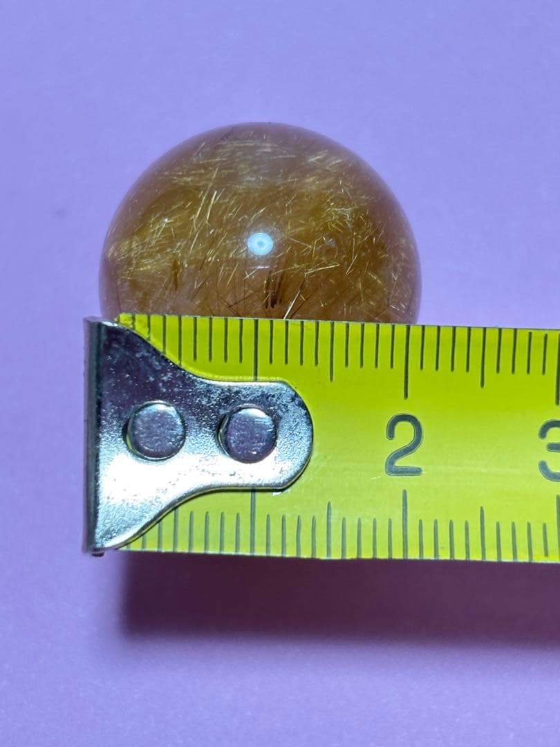 ルチル　ルチルクォーツ　財運　高品質　ザクザク　ゴールド　ミニスフィア