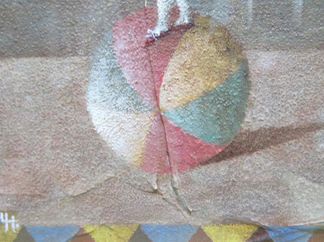 高橋幸恵　「カルイキビンナネコ」油彩SM　一枚の絵　幻想派　可愛い猫モチーフ