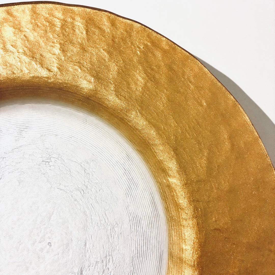 ミヤザキ食器　エムスタイル マラケシュ リムプレート 28cm セット ゴールド