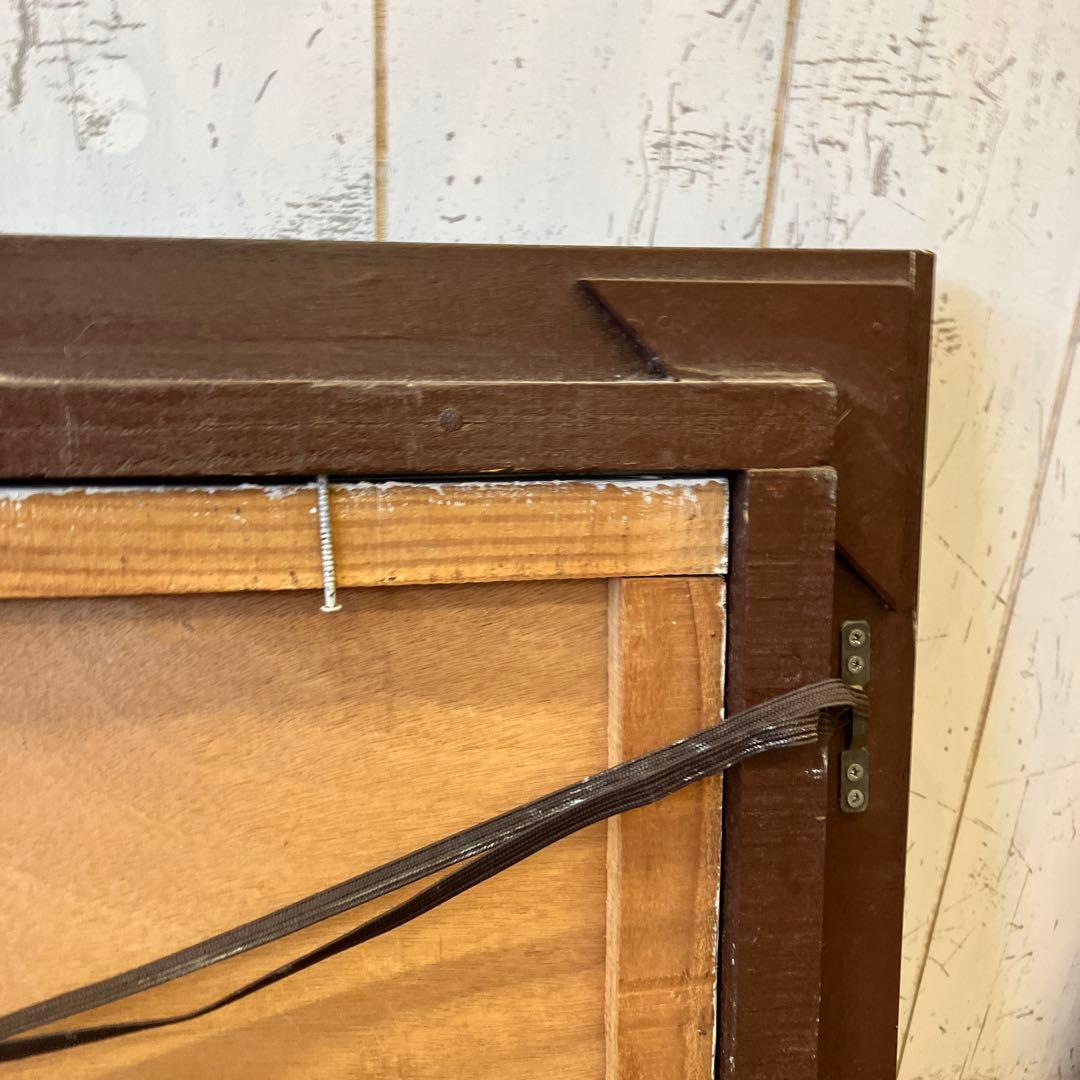 レトロ 万里の長城 風景画 油彩画 油絵 アート 絵画 額縁 額装 インテリア