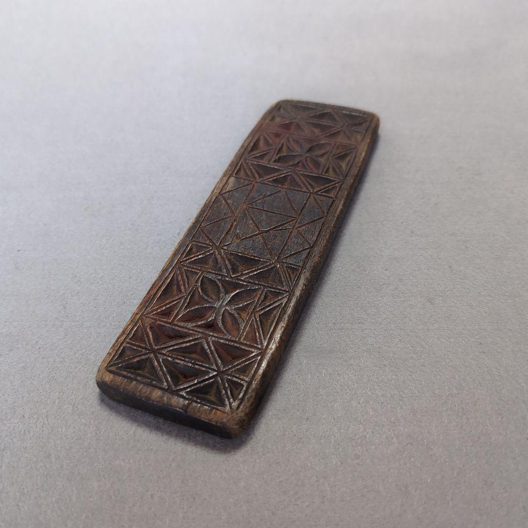 李朝糸巻き 糸巻き 李朝木工品 木製工芸品 裁縫道具 手芸道具 幾何学模様
