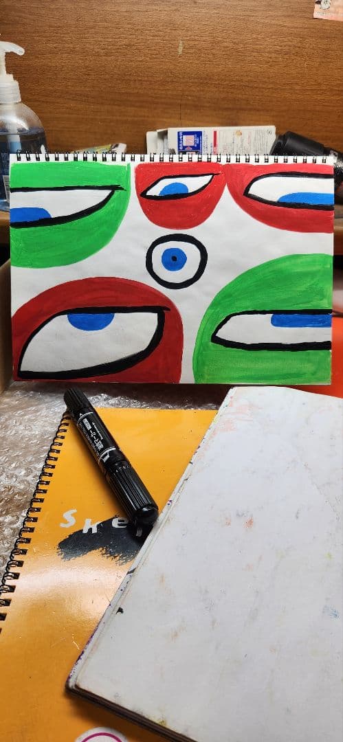 僕がうつ病だった時に描いた絵 有名になって生きてたらいいことあるって証明します