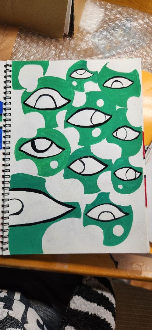 僕がうつ病だった時に描いた絵 有名になって生きてたらいいことあるって証明します