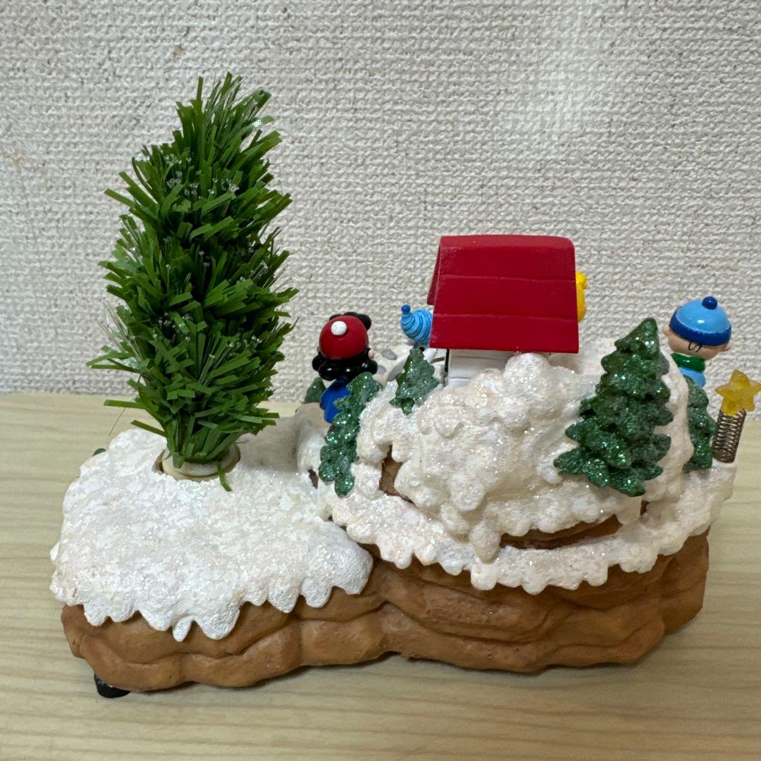 スヌーピー クリスマス　オルゴール　スケート　サンキョー　からくりオルゴール