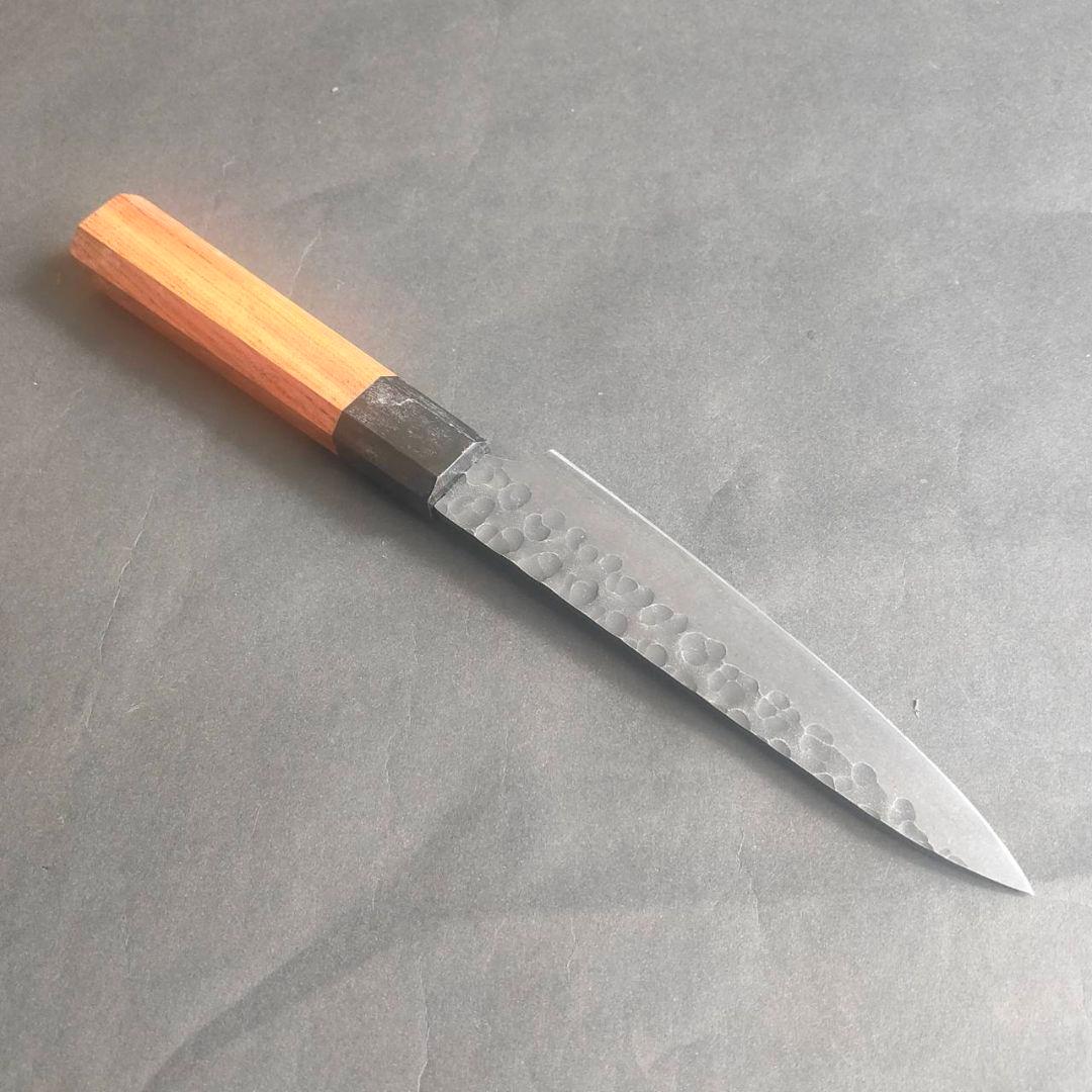 V金10号黒刀ペティナイフ 14cm 花梨八角柄