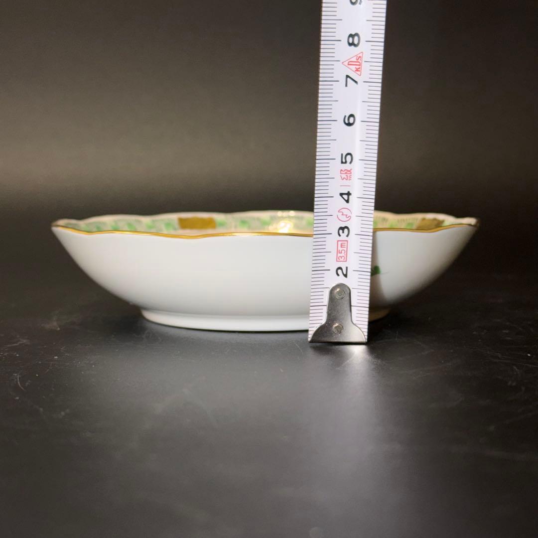 も*も様 ヘレンド　アポニーグリーン　フルーツソーサー　5枚セット　洋食器　陶器