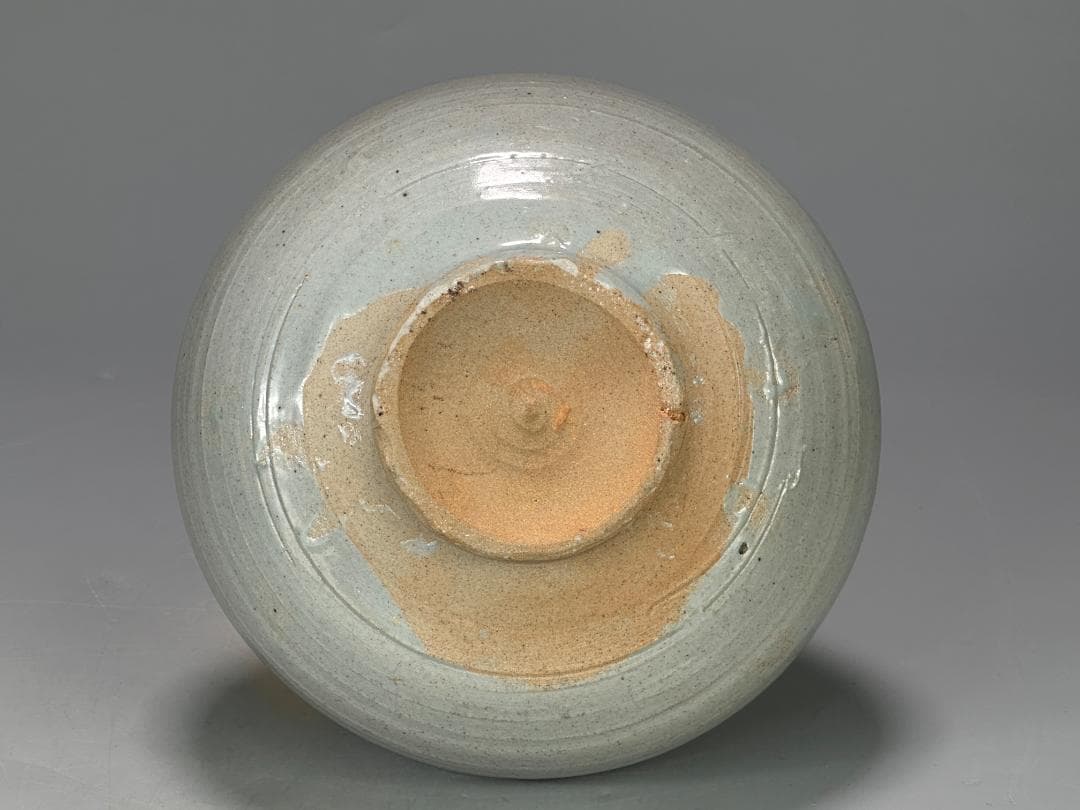 UM23-2　朝鮮古美術　李朝時代　白磁壺　古壺　時代壺　古物　韓国美術