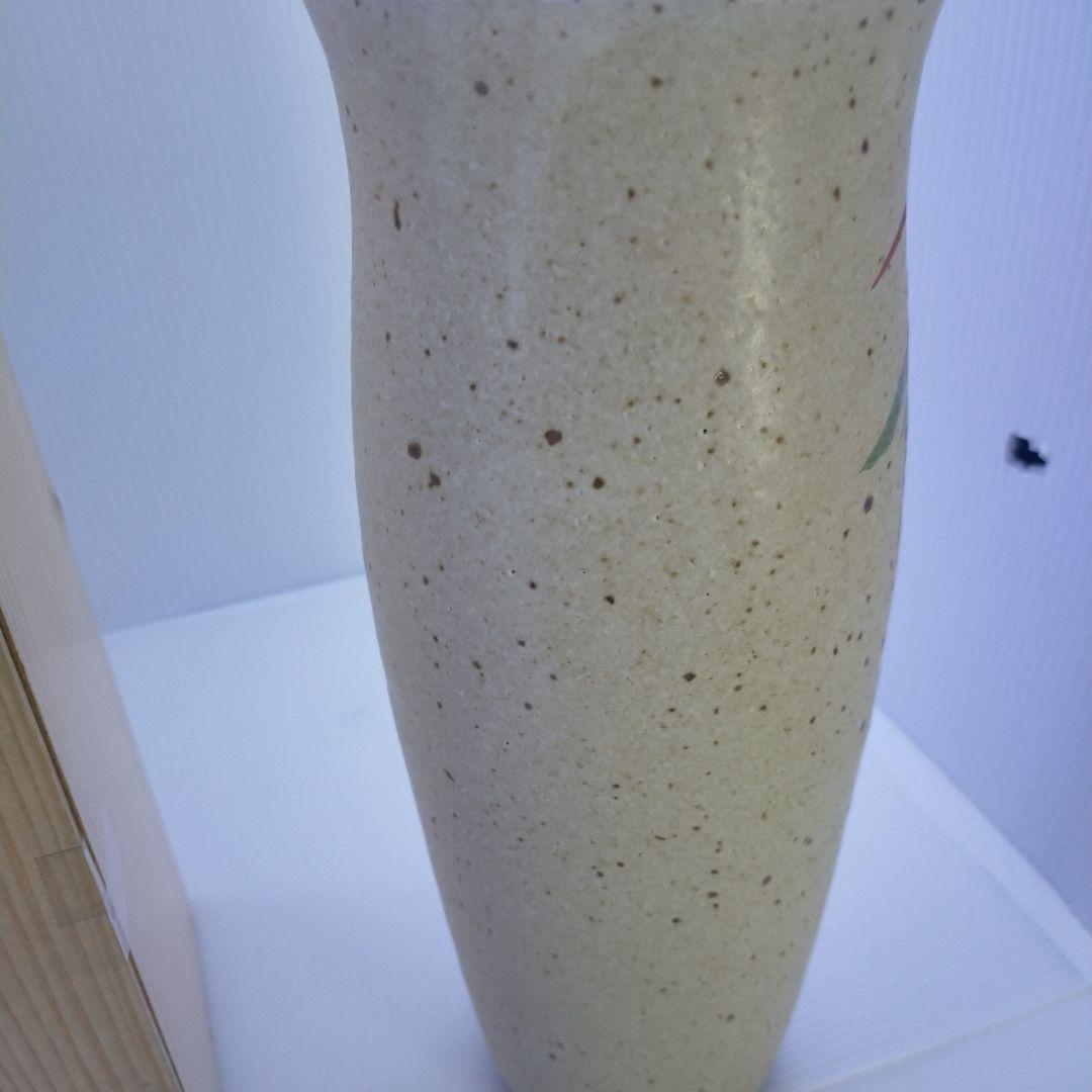 萬古焼　寸胴　竹の縁起物 金彩が目立つ　高さ30cm