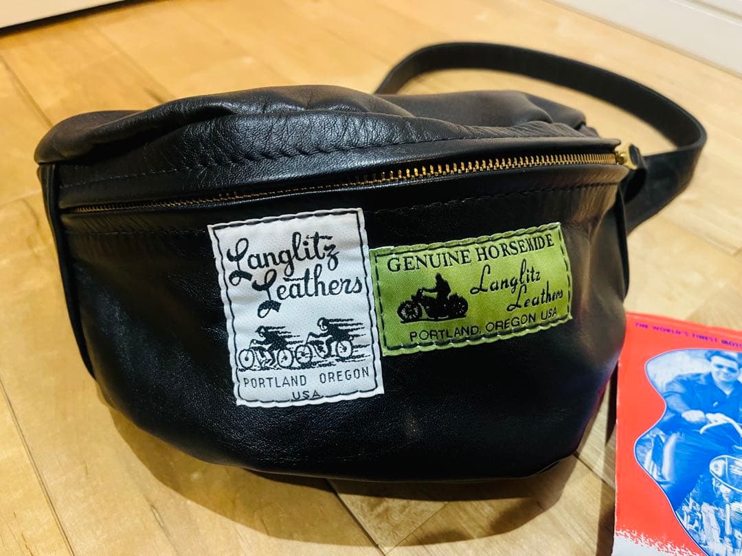 Langlitz Leathers ホースハイド ウエスト バッグ　レザー革