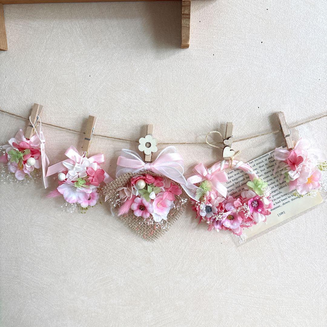 No30 Cherryblossom❀プリンセスピンク フラワーガーランド