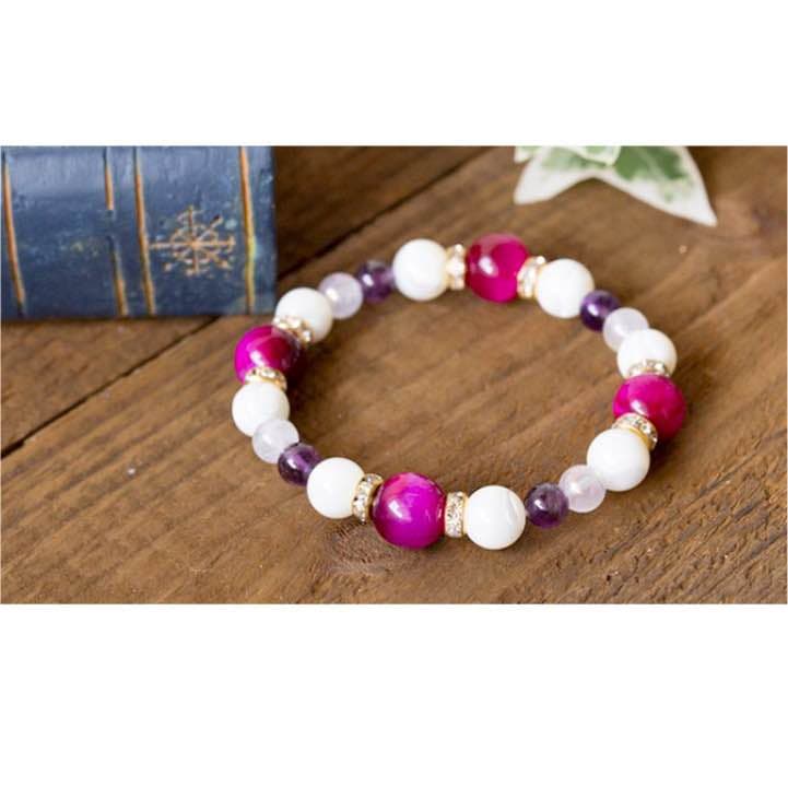 2月生まれの誕生石ブレスレット恋愛と金運のお守り【祈願済み】