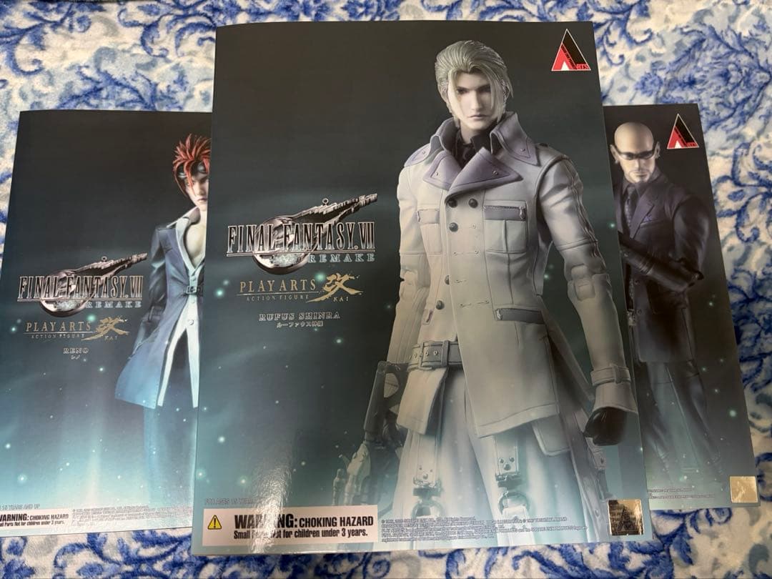 新品未開封　FF7 リメイク PLAY ARTS改　ルーファウス　レノ ルード