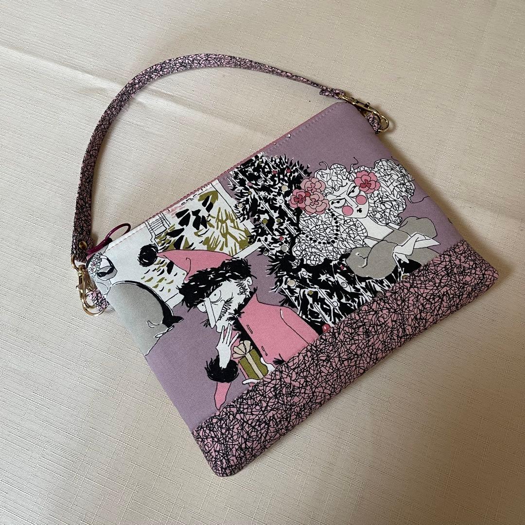 ♡20㎝ファスナーポーチ♡ハンドメイド　アレキサンダーヘンリー